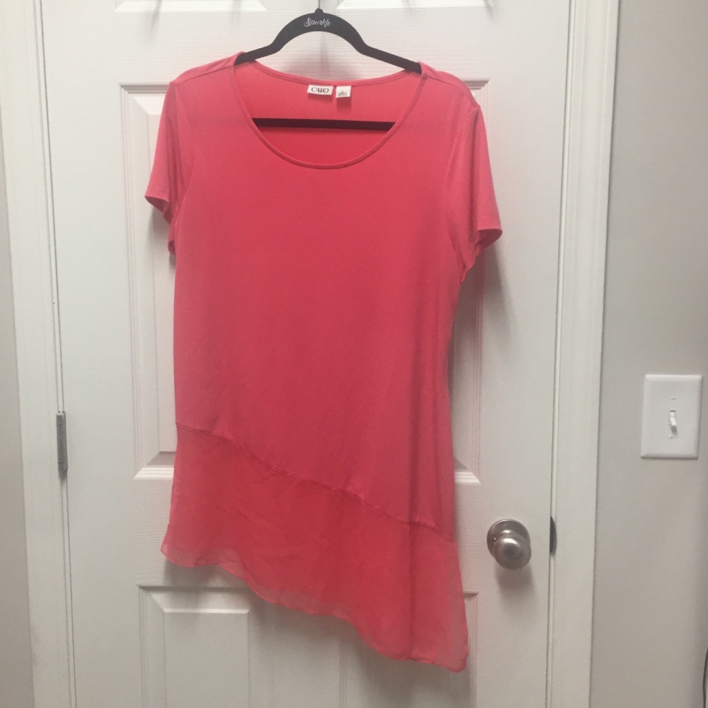 Pink Asymmetrical Top